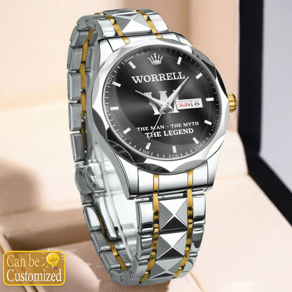 WORRELL H79K-01 Engraved Watches Luxury Alloy-Men For Men Personalized
