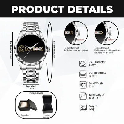 YUTA H79K-02 Luxury Alloy-Men Watch, Personalized Premium Gift for Anniversary