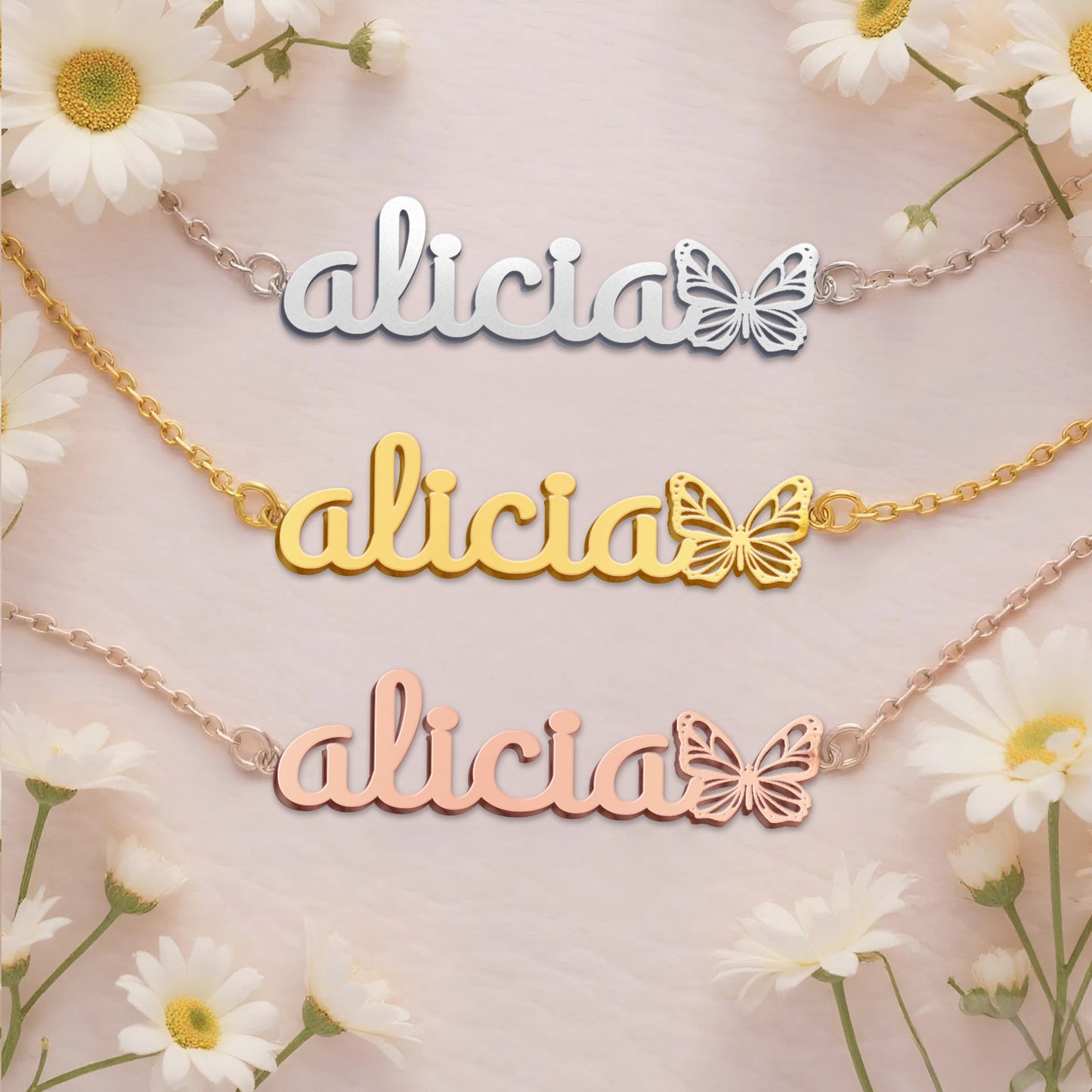 ALICIA  TTL01 Personalized Name Necklace – Perfect Gift
