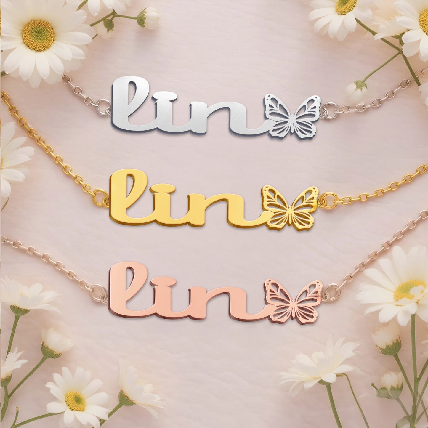 LIN  TTL01 Personalized Name Necklace – Perfect Gift
