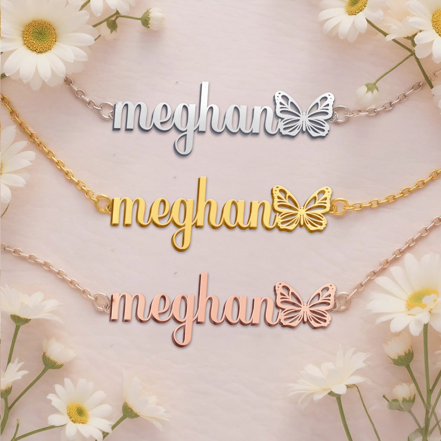 MEGHAN  TTX22 Personalized Name Necklace – Perfect Gift