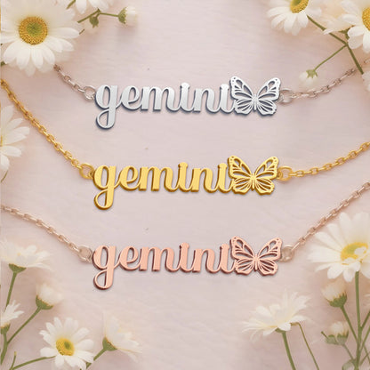 GEMINI  TTX22 Personalized Name Necklace – Perfect Gift