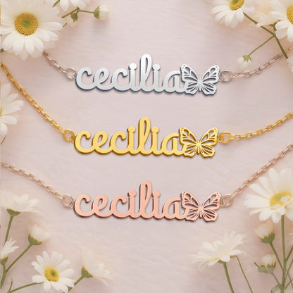 CECILIA  TTL01 Personalized Name Necklace – Perfect Gift