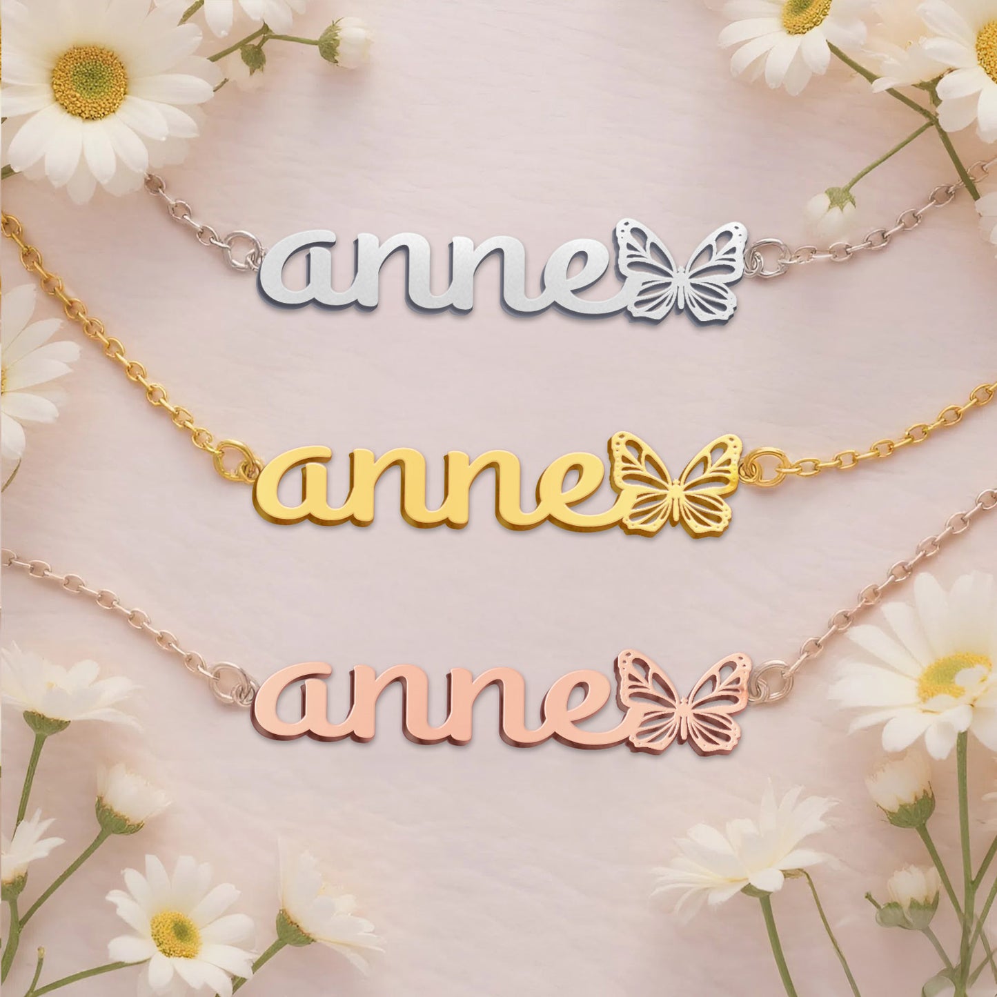 ANNE  TTL01 Personalized Name Necklace – Perfect Gift