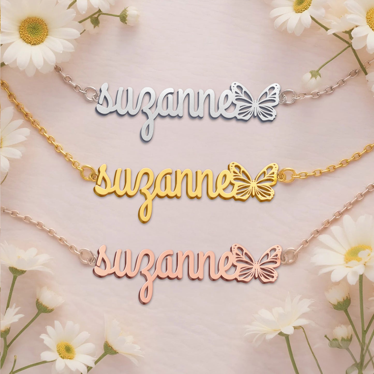 SUZANNE  TTL01 Personalized Name Necklace – Perfect Gift