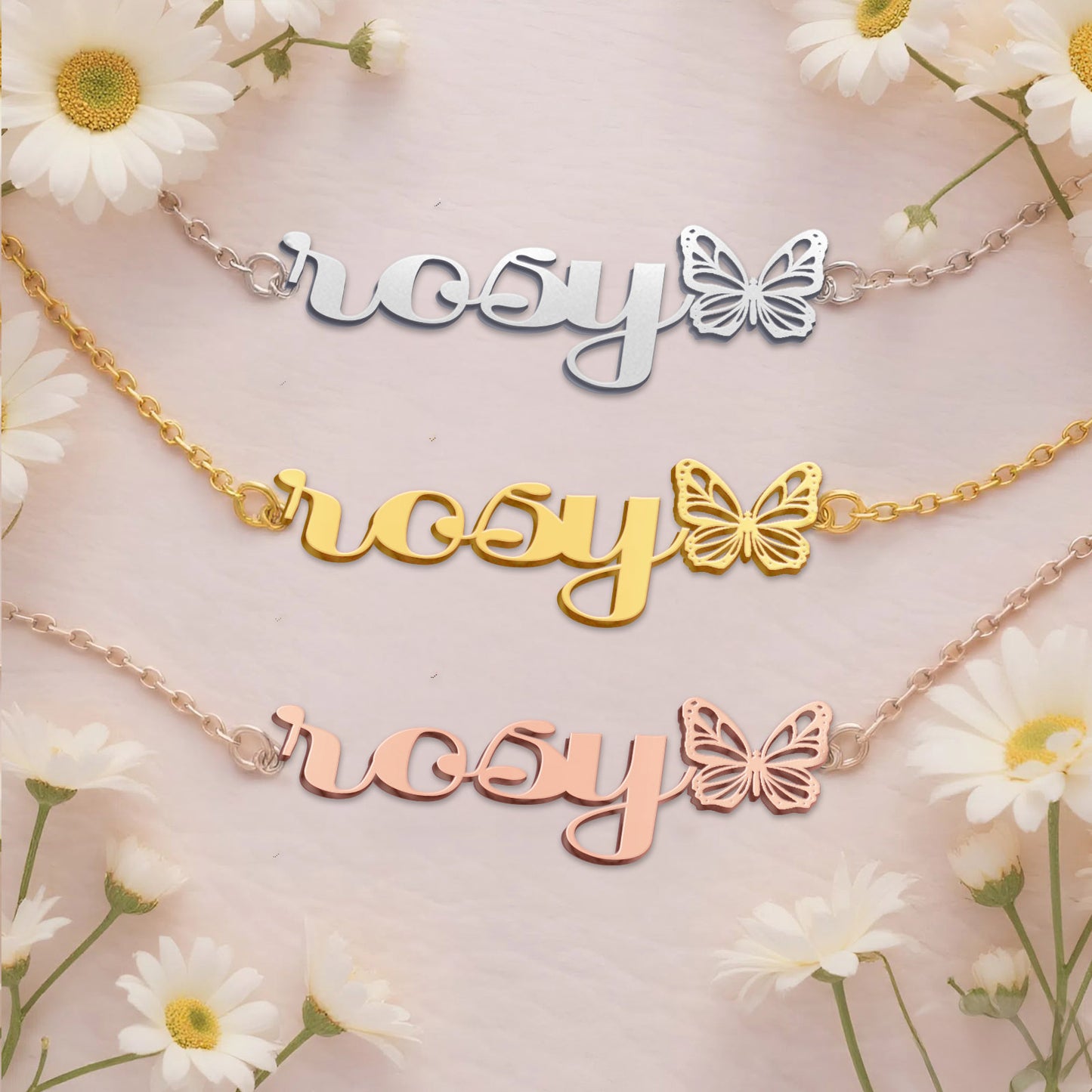 ROSY  TTX22 Personalized Name Necklace – Perfect Gift
