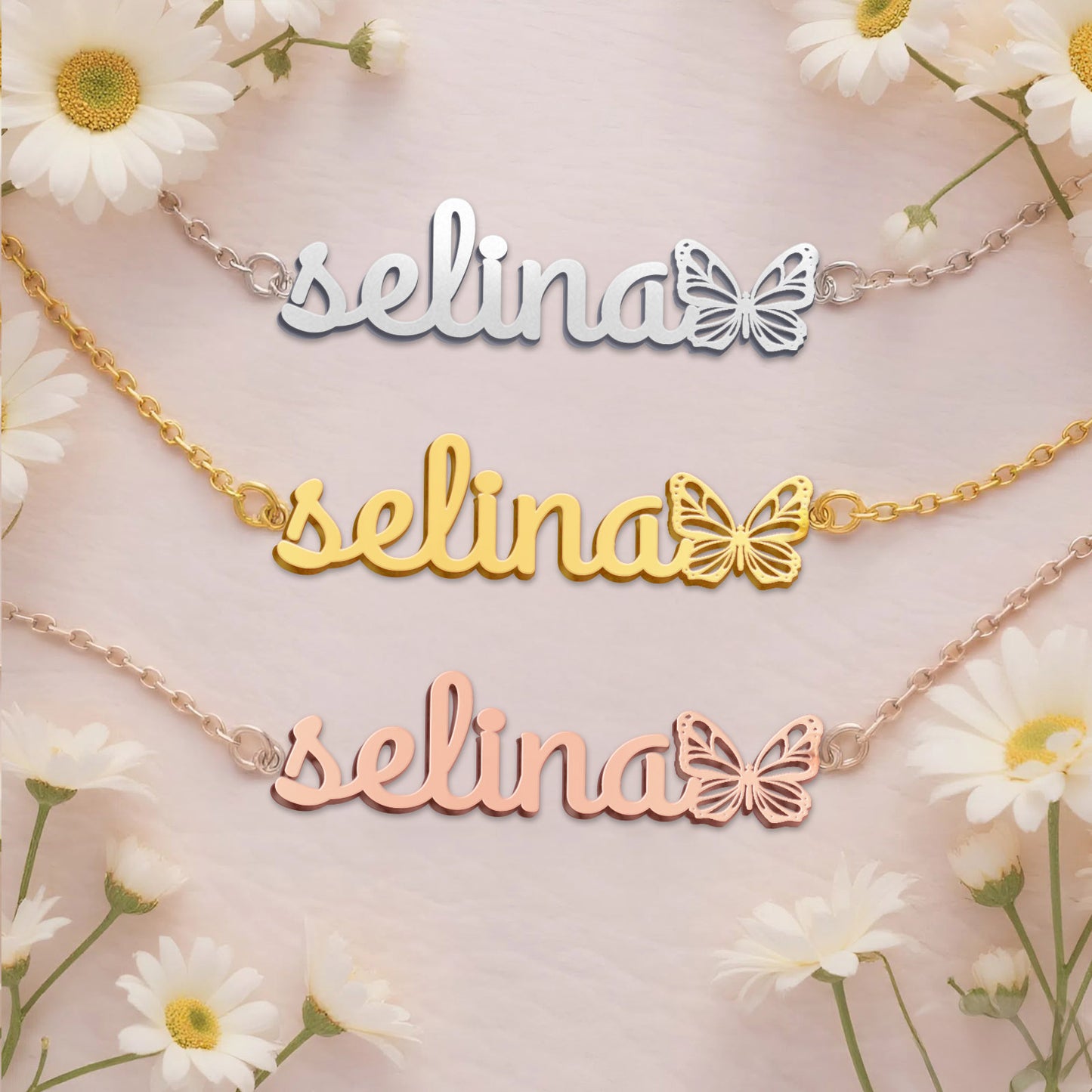 SELINA  TTL01 Personalized Name Necklace – Perfect Gift