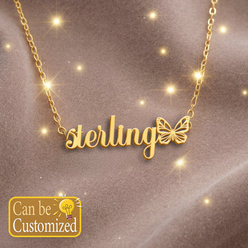 STERLING  TTX22 Personalized Name Necklace – Perfect Gift