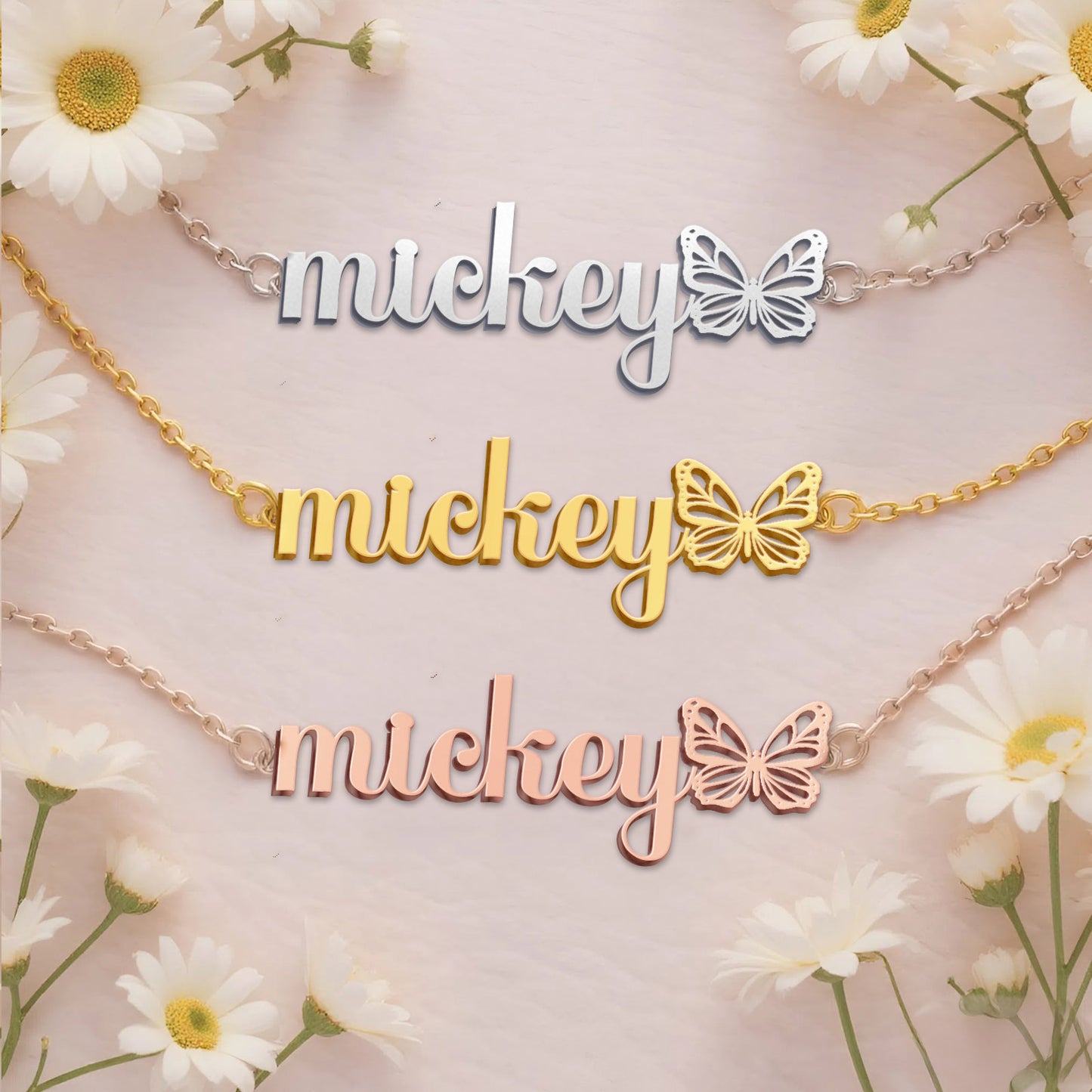 MICKEY  TTX22 Personalized Name Necklace – Perfect Gift