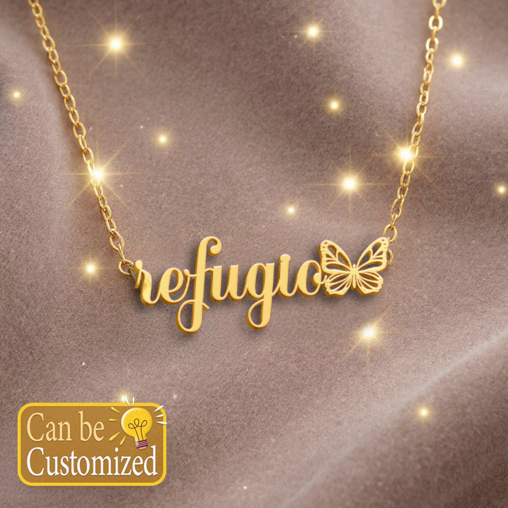 REFUGIO  TTX22 Personalized Name Necklace – Perfect Gift