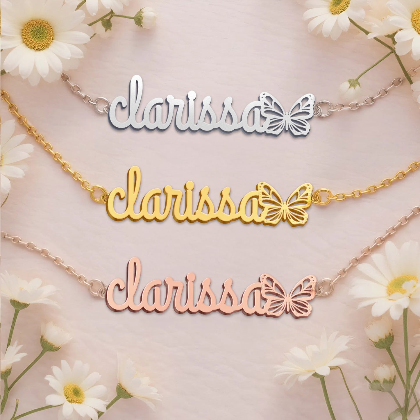 CLARISSA  TTL01 Personalized Name Necklace – Perfect Gift