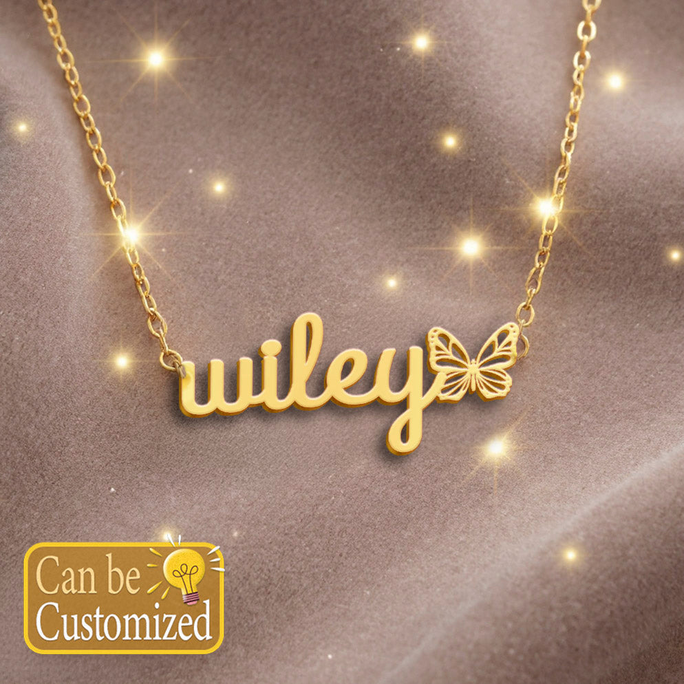 WILEY  TTL01 Personalized Name Necklace – Perfect Gift