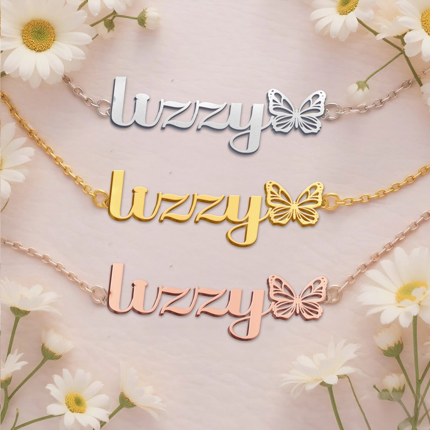LIZZY  TTX22 Personalized Name Necklace – Perfect Gift