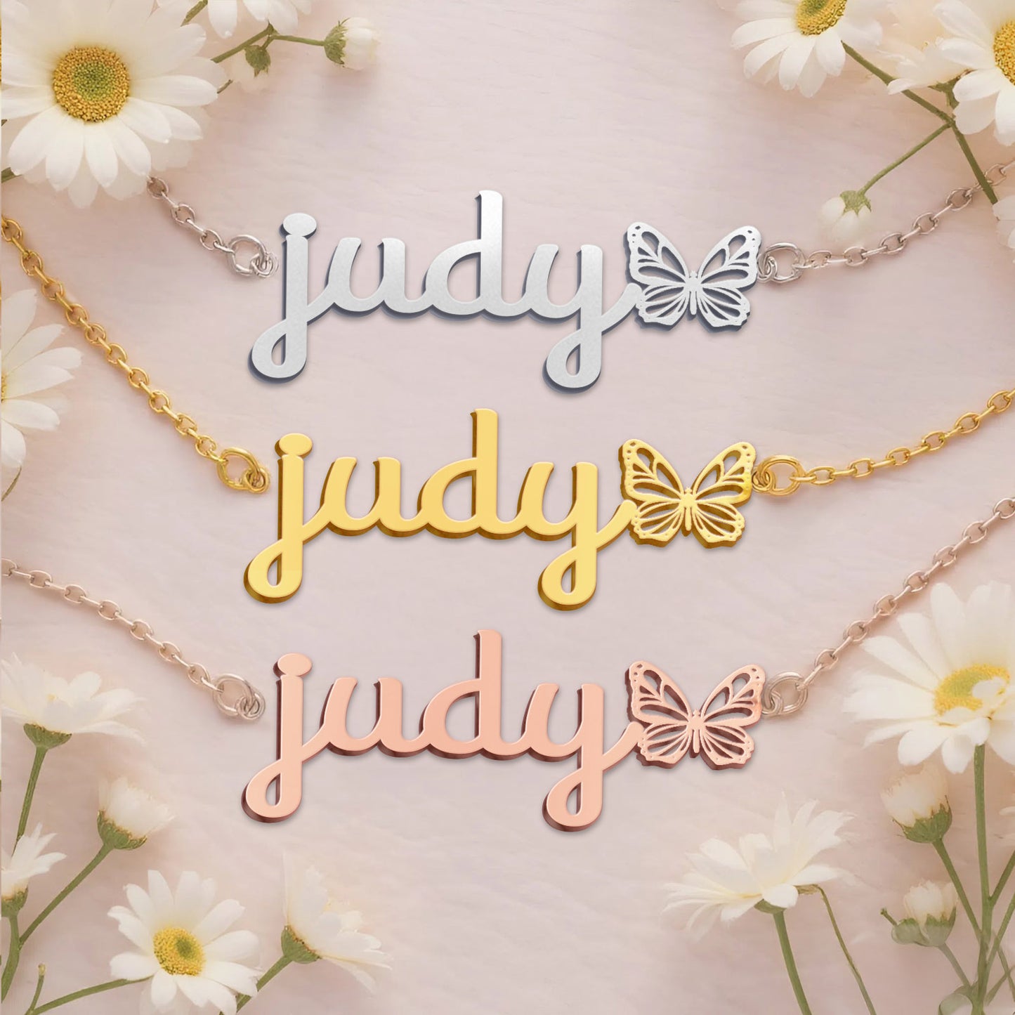 JUDY  TTL01 Personalized Name Necklace – Perfect Gift