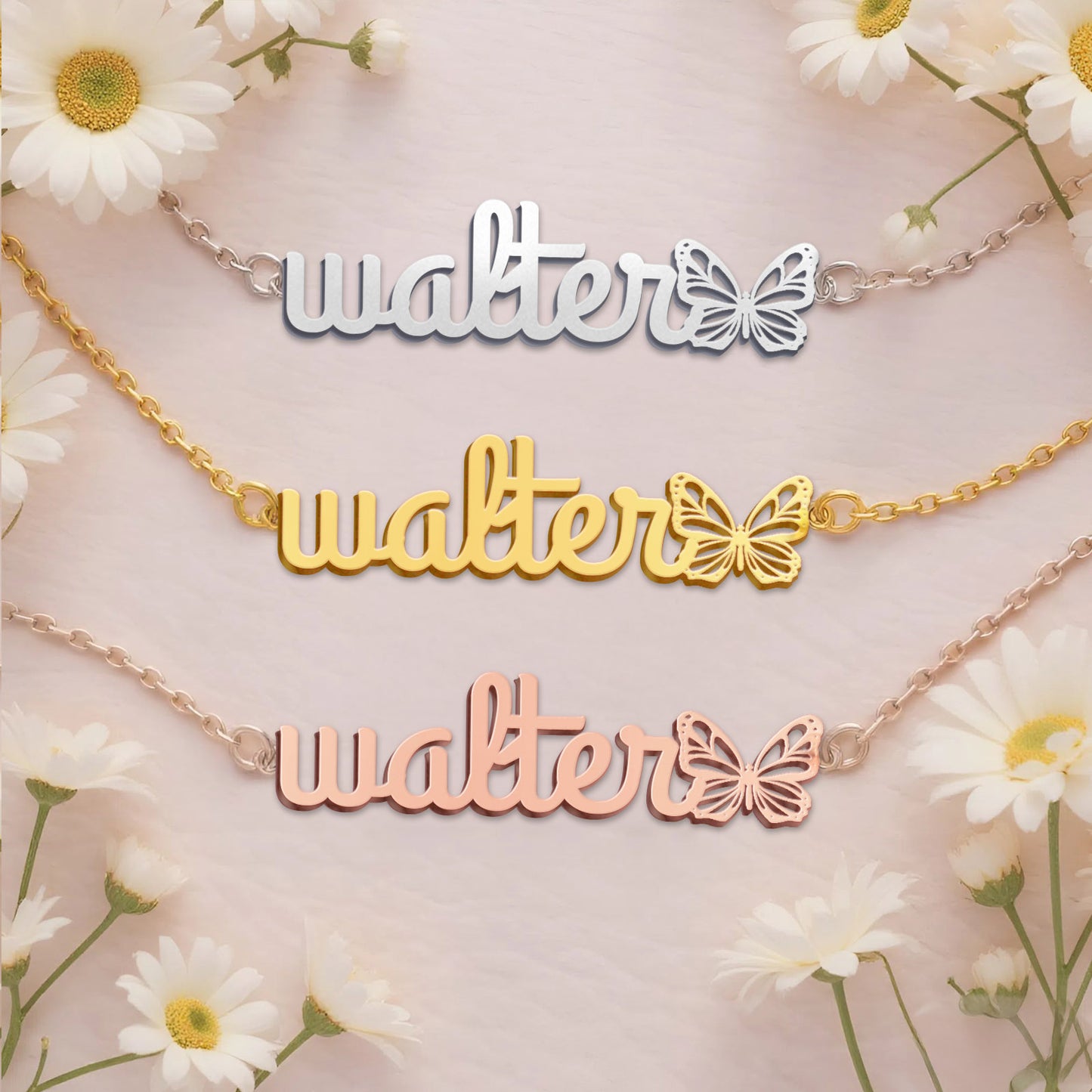 WALTER  TTL01 Personalized Name Necklace – Perfect Gift
