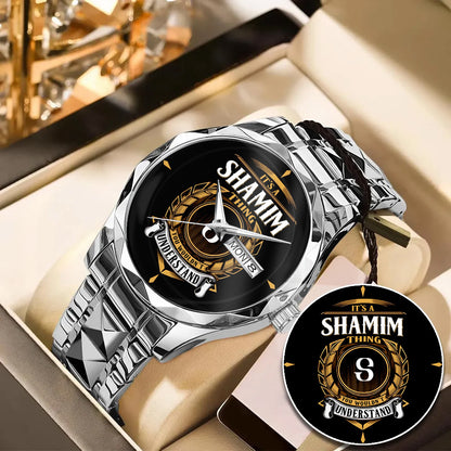 SHAMIM H79-02 Thing You Wouldn't Understand Watch – Custom Name & Initial Watch