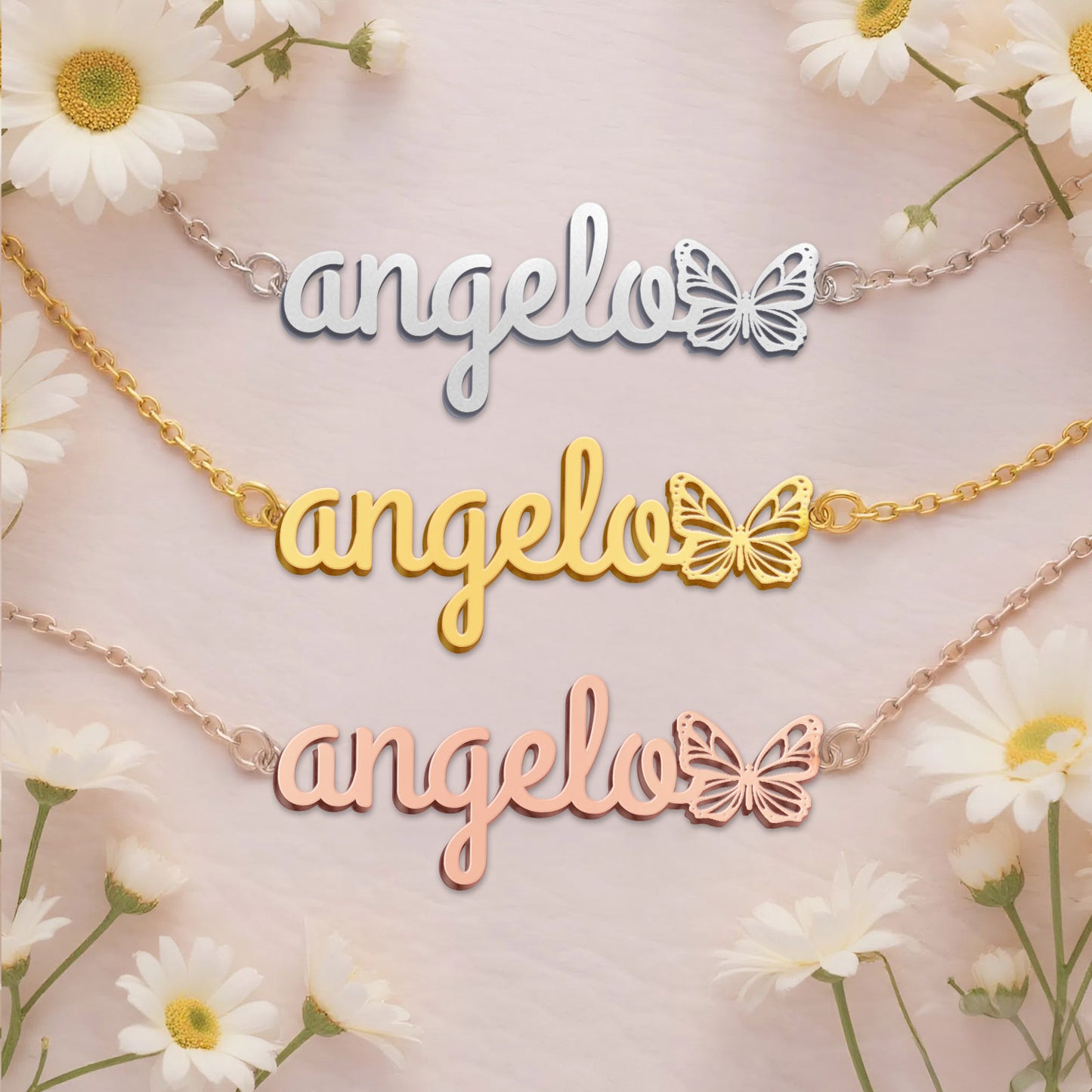 ANGELO  TTL01 Personalized Name Necklace – Perfect Gift
