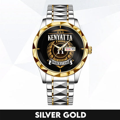 KENYATTA H79-02 Thing You Wouldn't Understand Watch – Custom Name & Initial Watch
