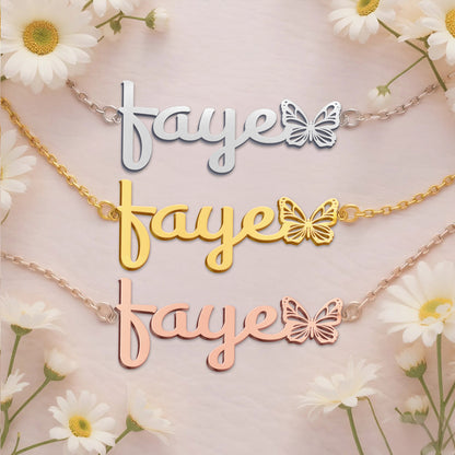 FAYE  TTL01 Personalized Name Necklace – Perfect Gift