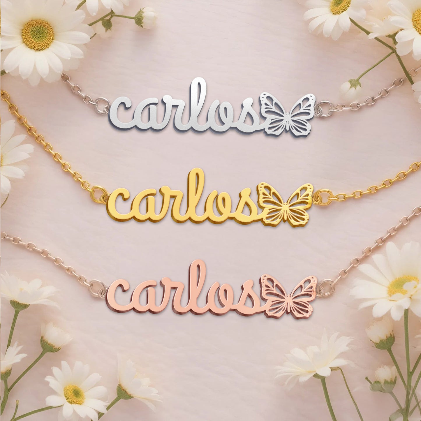 CARLOS  TTL01 Personalized Name Necklace – Perfect Gift