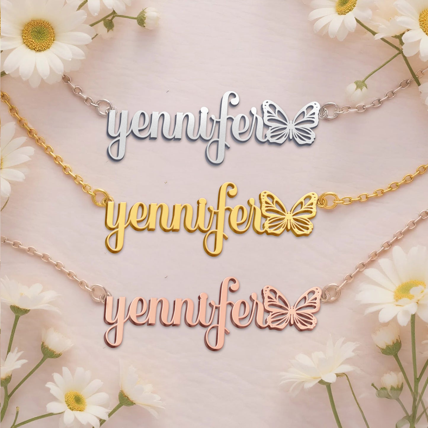 YENNIFER  TTX22 Personalized Name Necklace – Perfect Gift