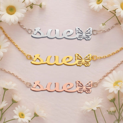 SUE  TTL01 Personalized Name Necklace – Perfect Gift