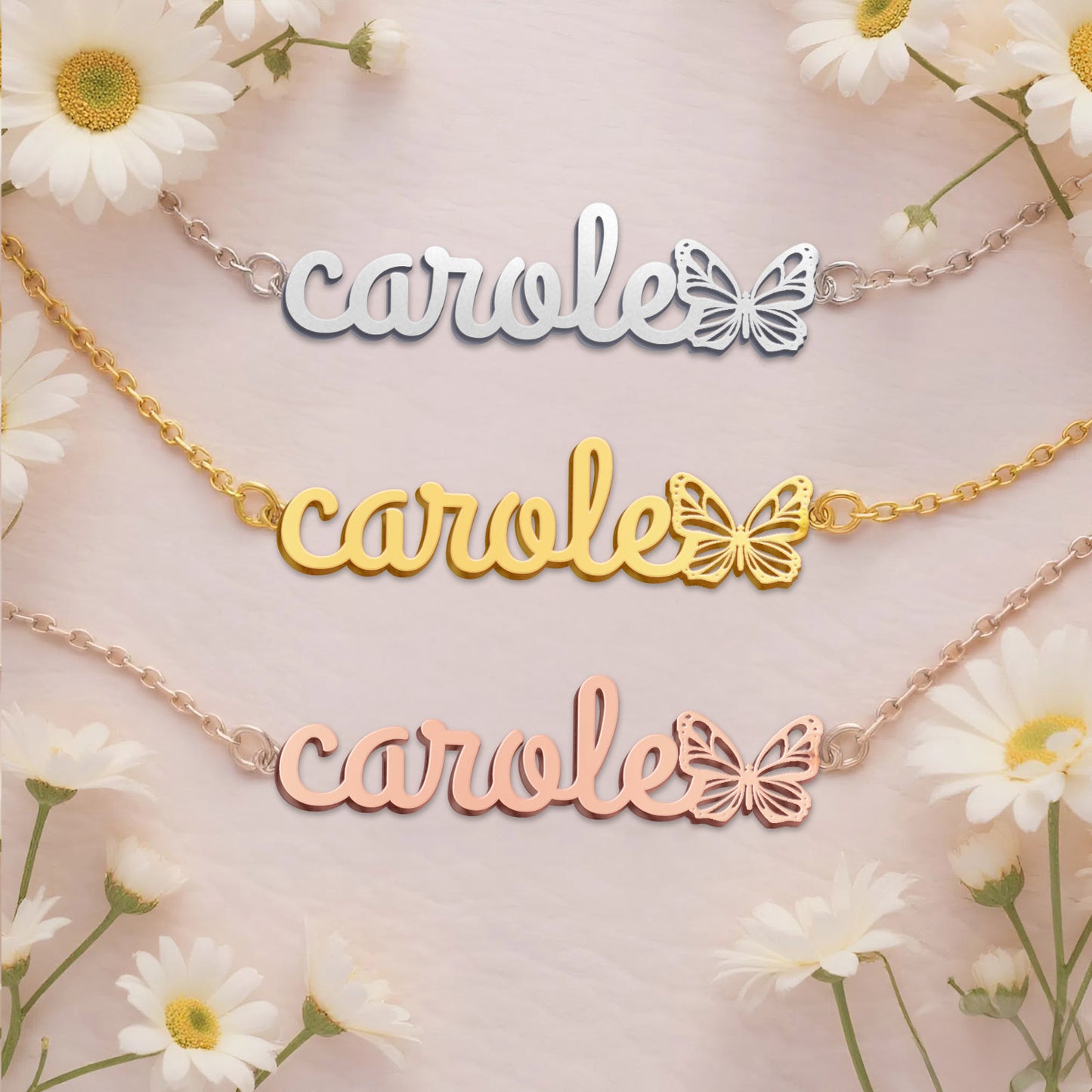 CAROLE  TTL01 Personalized Name Necklace – Perfect Gift