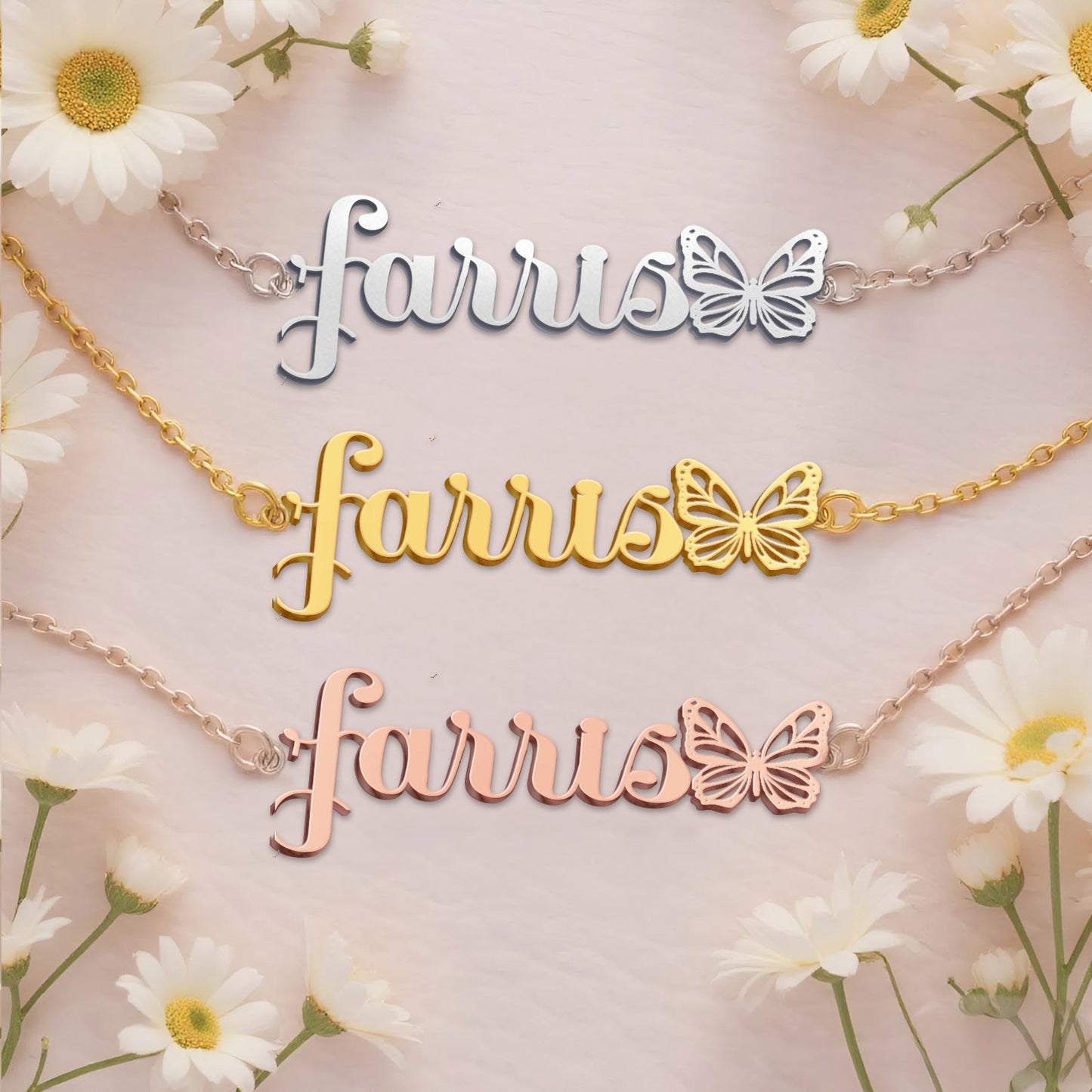 FARRIS  TTX22 Personalized Name Necklace – Perfect Gift