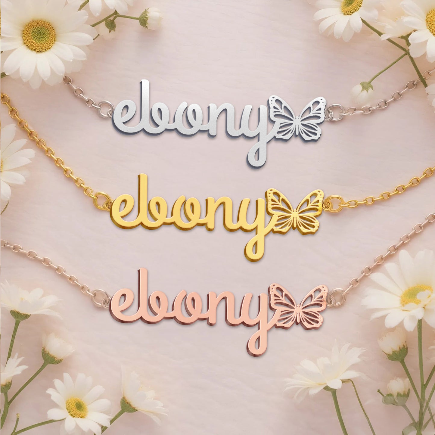 EBONY  TTL01 Personalized Name Necklace – Perfect Gift