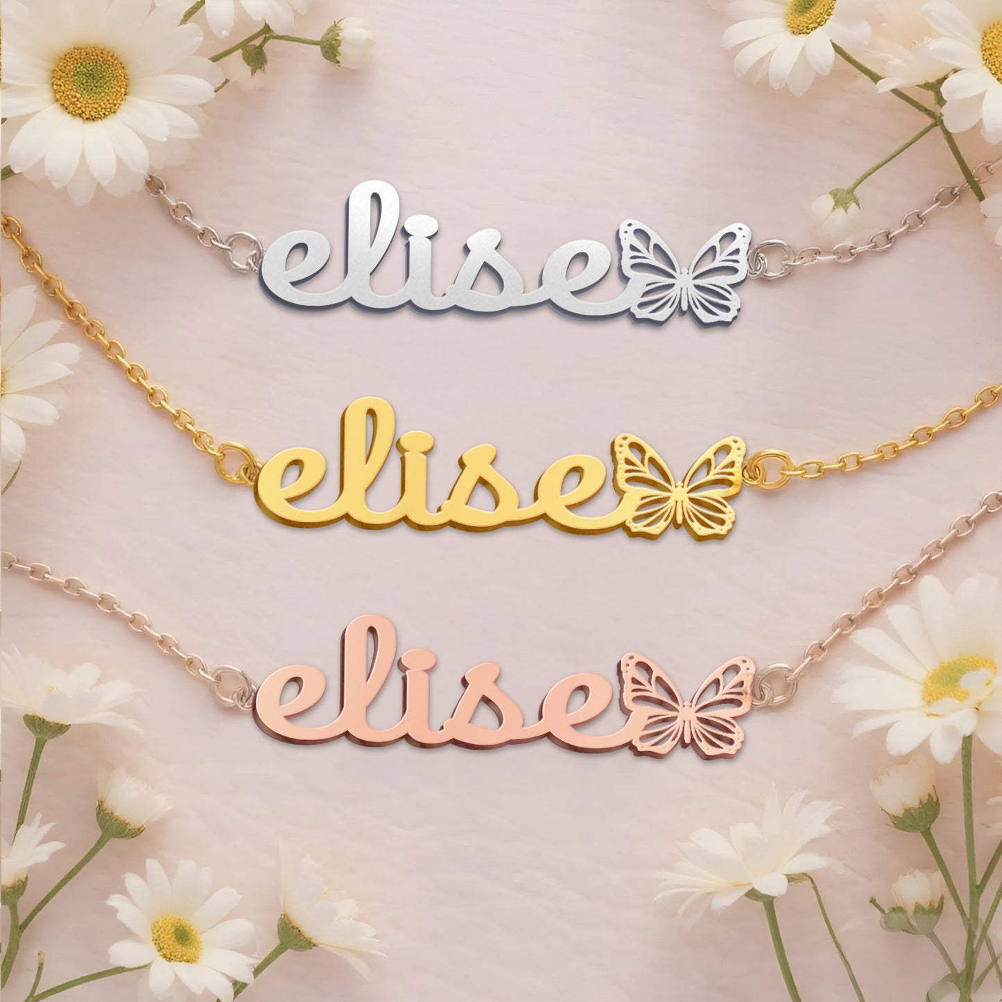 ELISE  TTL01 Personalized Name Necklace – Perfect Gift