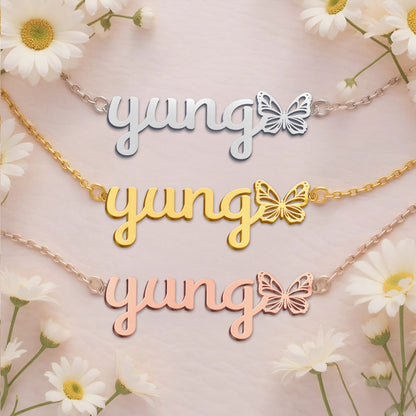 YUNG  TTL01 Personalized Name Necklace – Perfect Gift