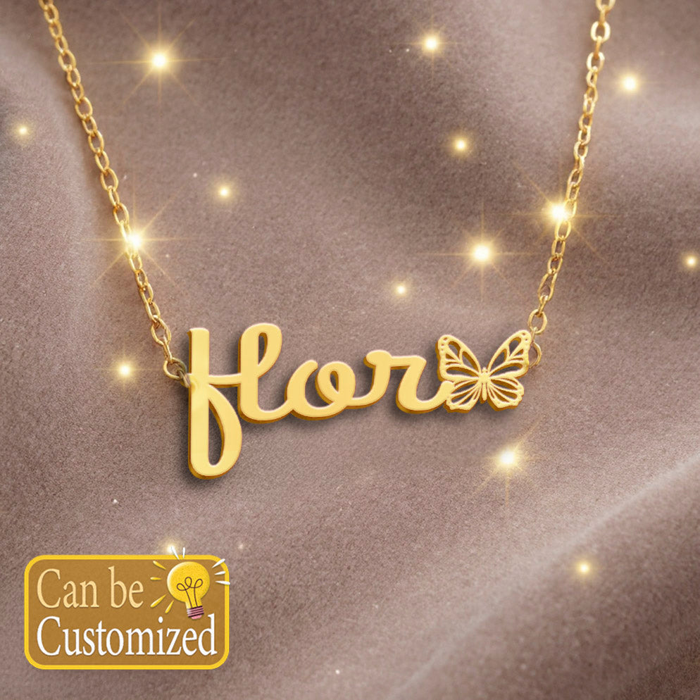 FLOR  TTL01 Personalized Name Necklace – Perfect Gift