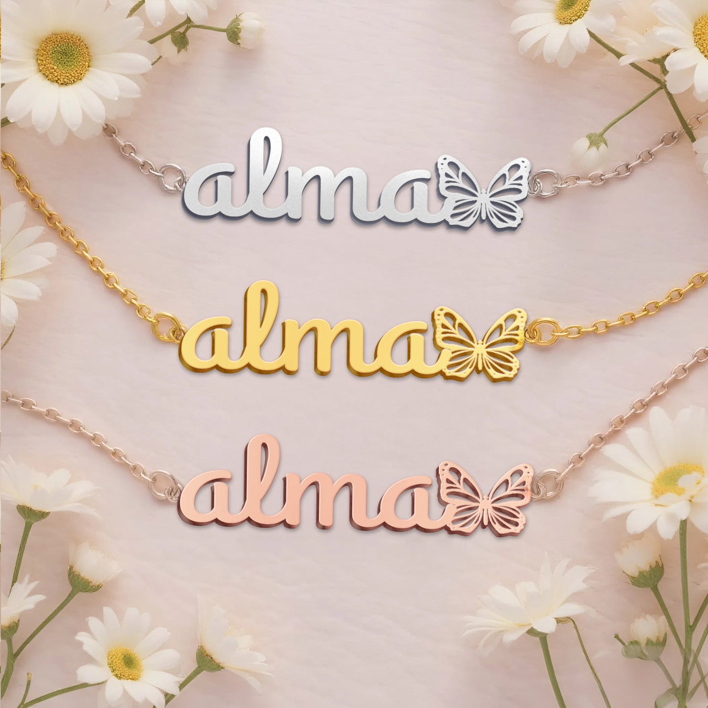 ALMA  TTL01 Personalized Name Necklace – Perfect Gift