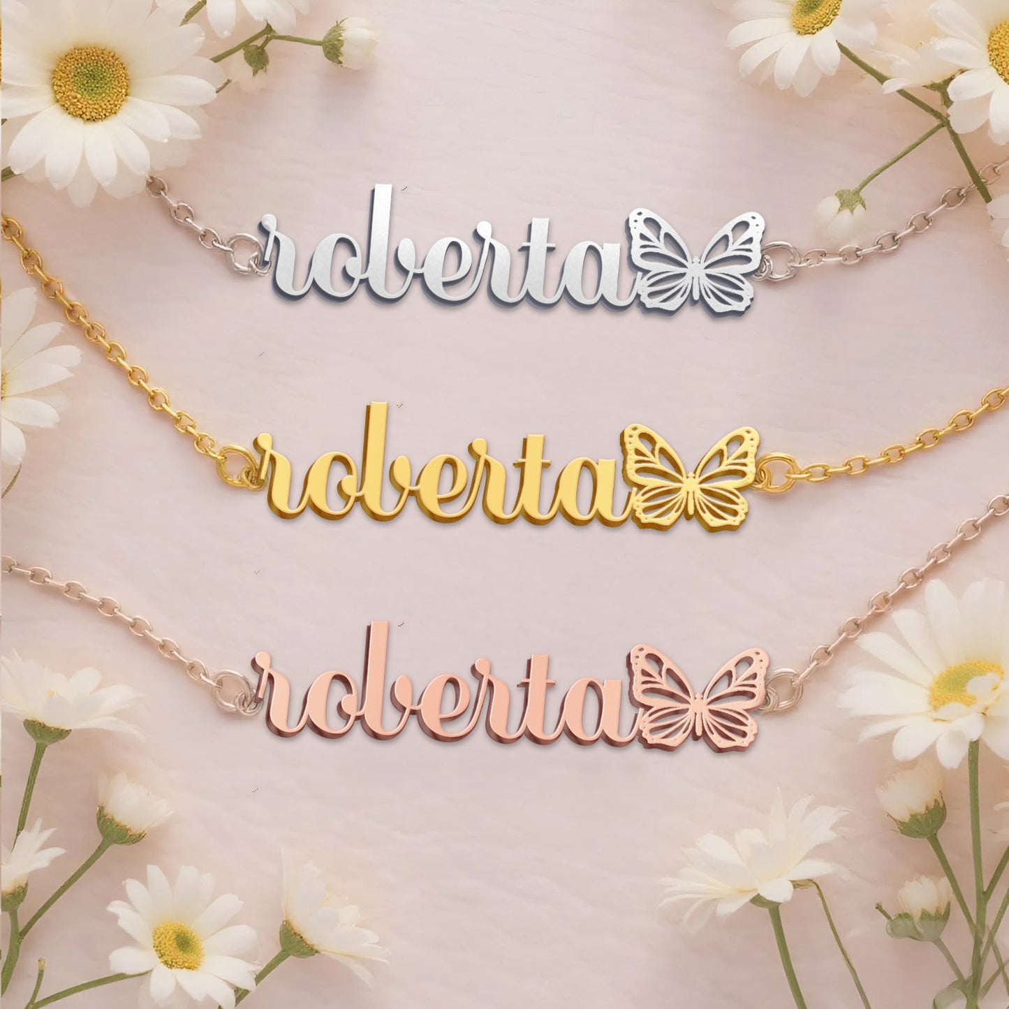 ROBERTA  TTX22 Personalized Name Necklace – Perfect Gift