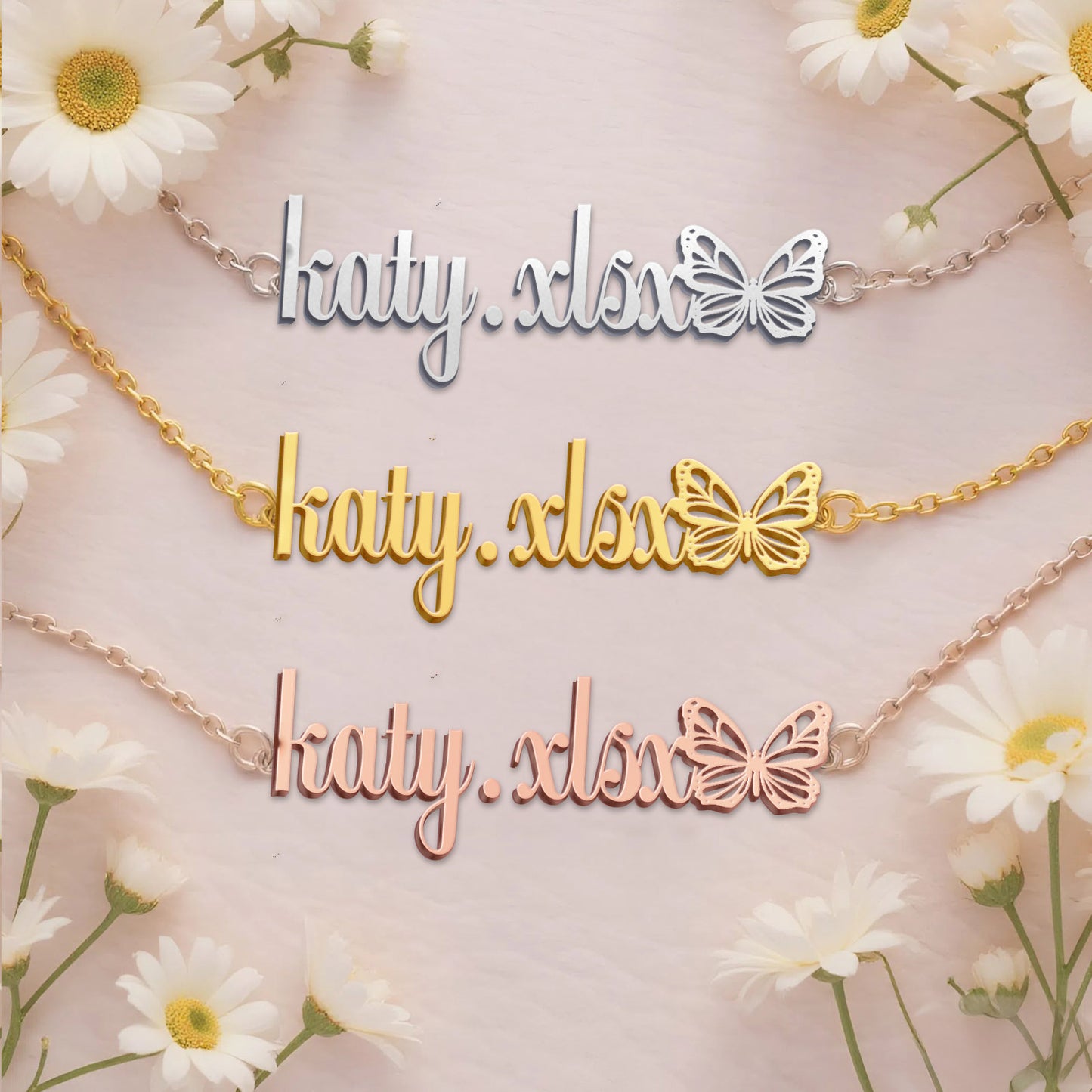 KATY.XLSX  TTX22 Personalized Name Necklace – Perfect Gift