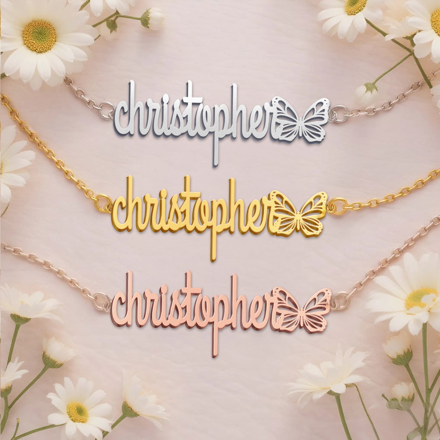 CHRISTOPHER  TTL01 Personalized Name Necklace – Perfect Gift
