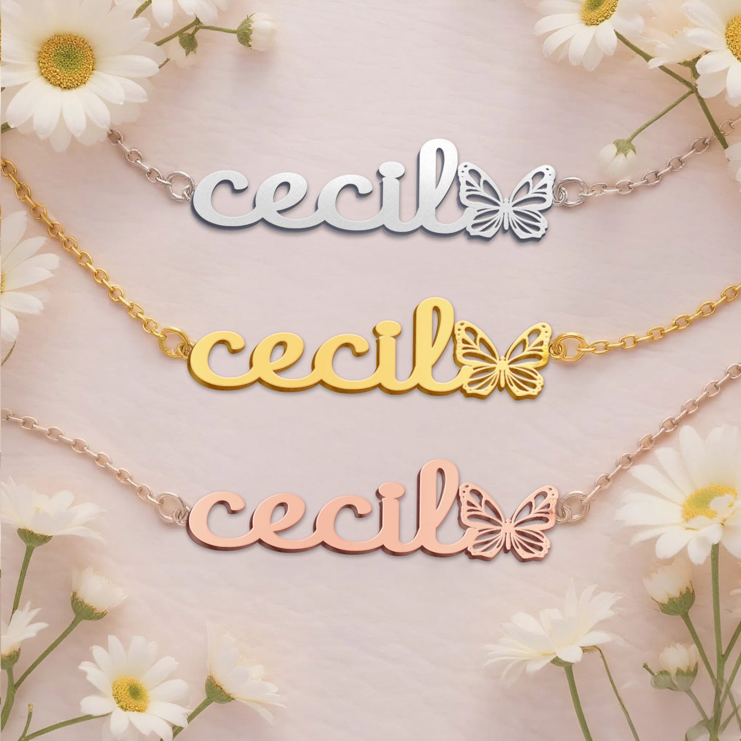 CECIL  TTL01 Personalized Name Necklace – Perfect Gift