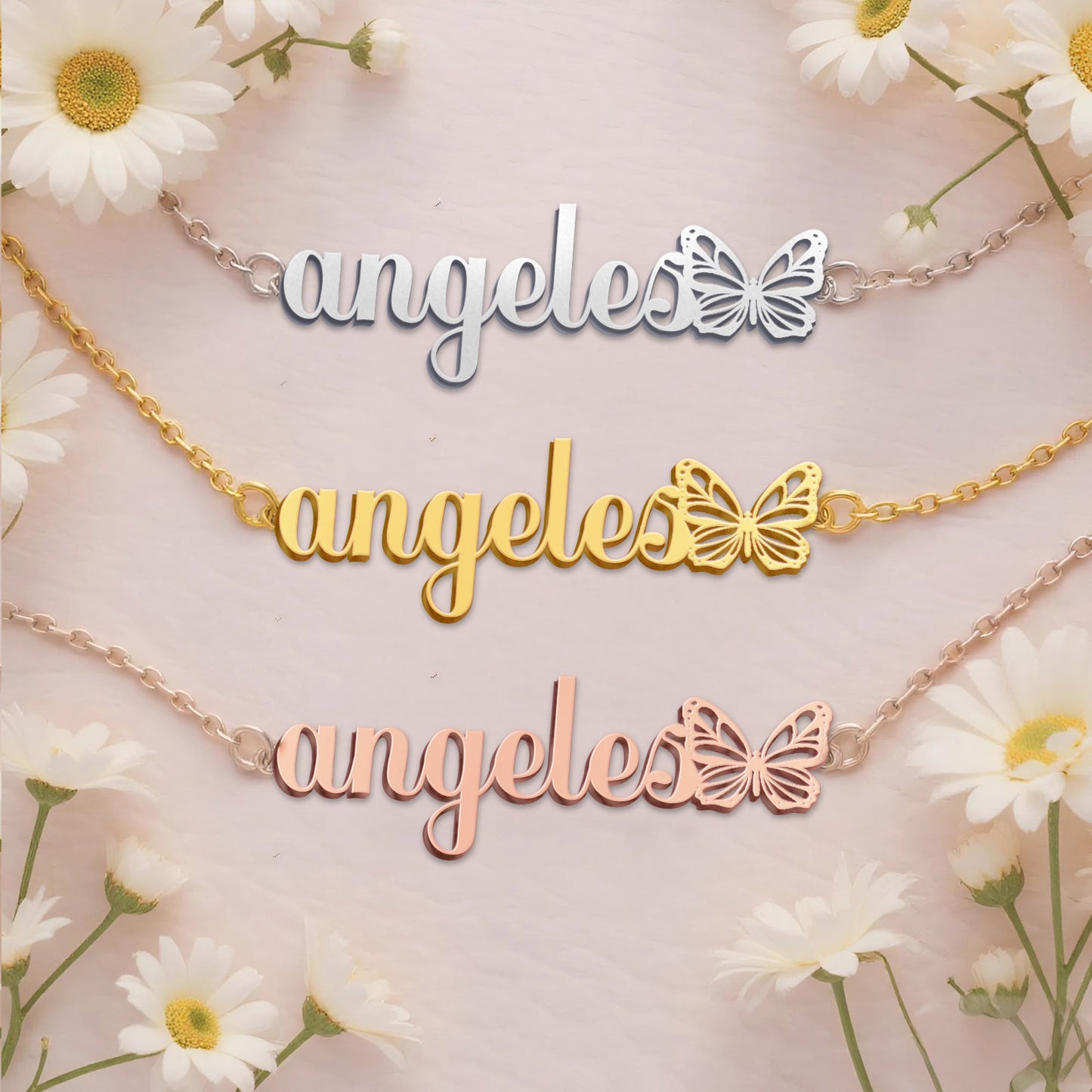ANGELES  TTX22 Personalized Name Necklace – Perfect Gift