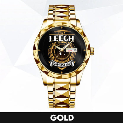LEECH H79-02 Thing You Wouldn't Understand Watch – Custom Name & Initial Watch