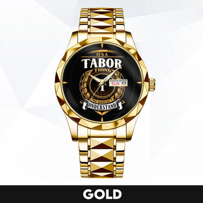 TABOR H79-02 Thing You Wouldn't Understand Watch – Custom Name & Initial Watch