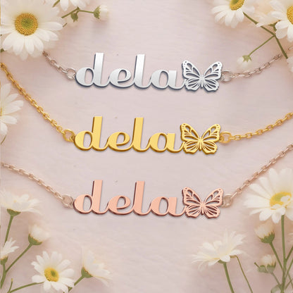 DELA  TTX22 Personalized Name Necklace – Perfect Gift