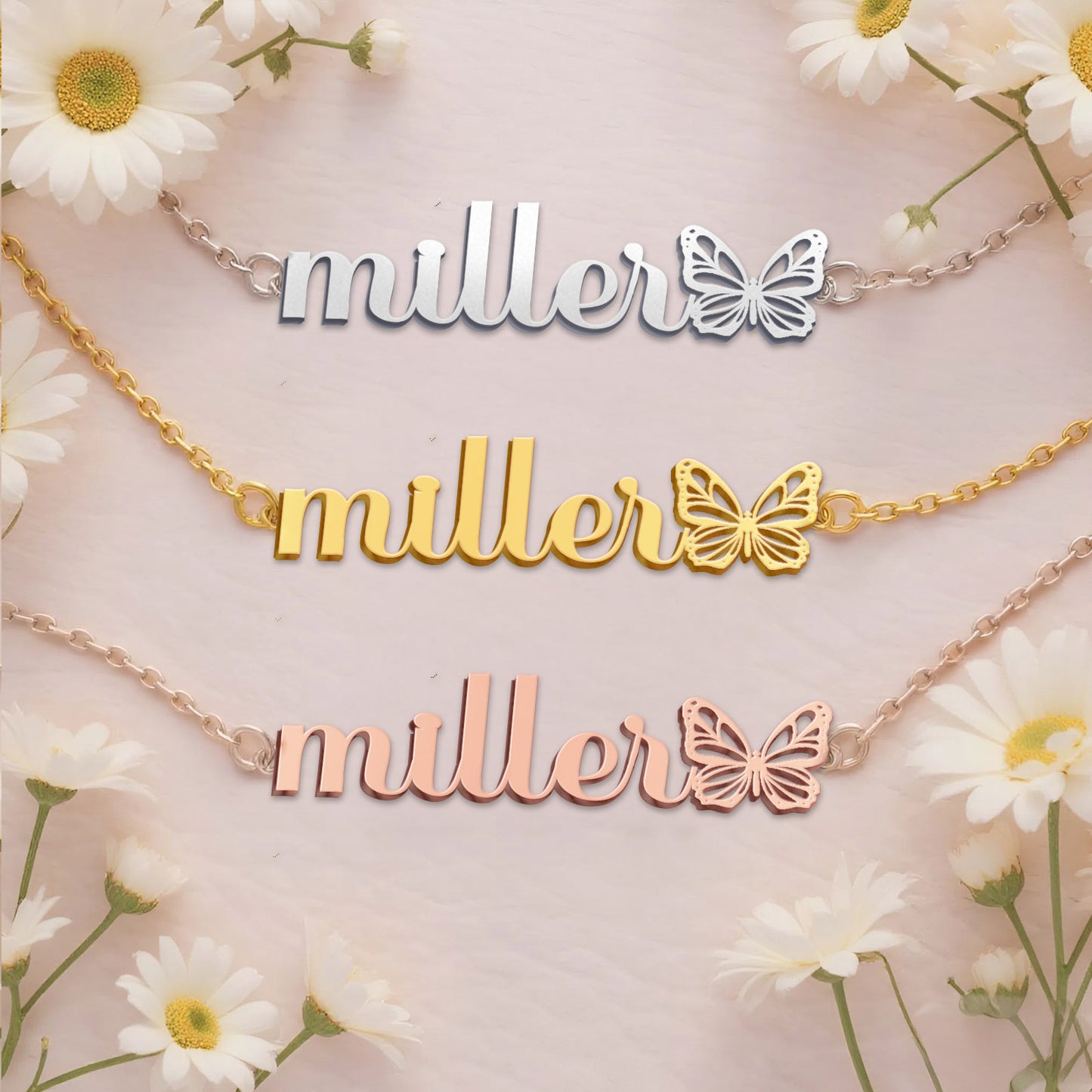 MILLER  TTX22 Personalized Name Necklace – Perfect Gift