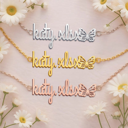 KATY.XLSX  TTL01 Personalized Name Necklace – Perfect Gift