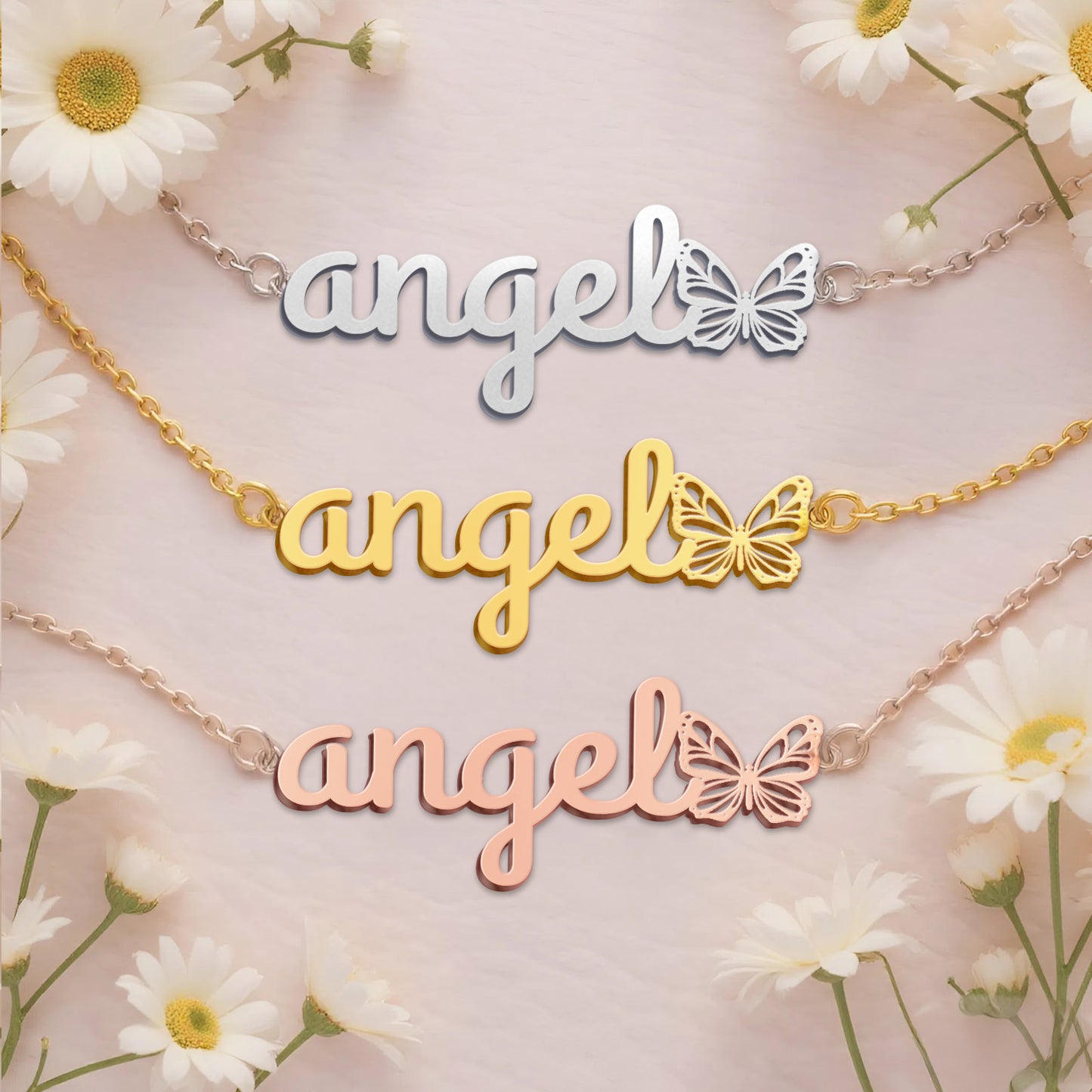 ANGEL  TTL01 Personalized Name Necklace – Perfect Gift