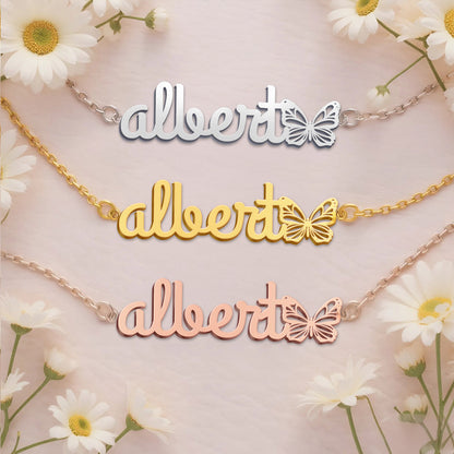 ALBERT  TTL01 Personalized Name Necklace – Perfect Gift