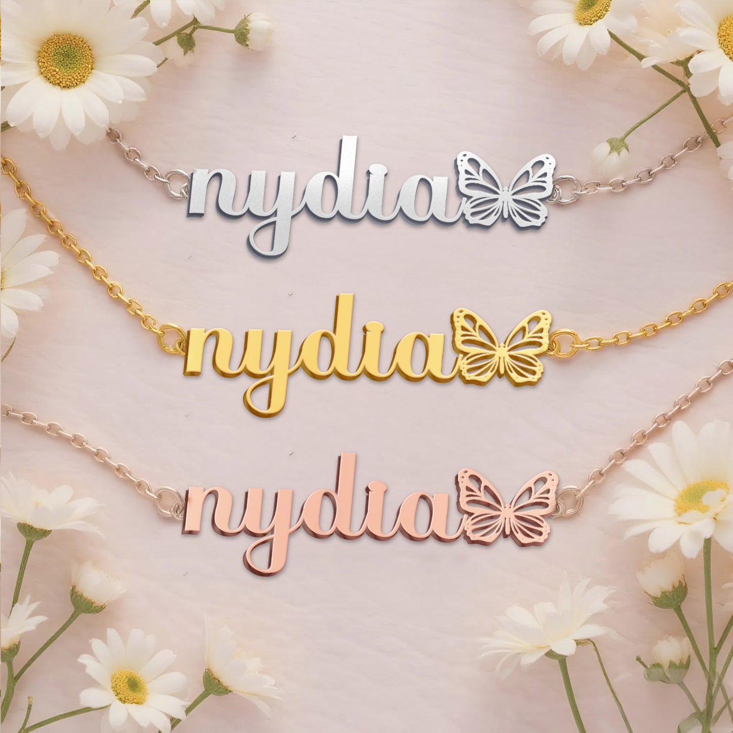 NYDIA  TTX22 Personalized Name Necklace – Perfect Gift