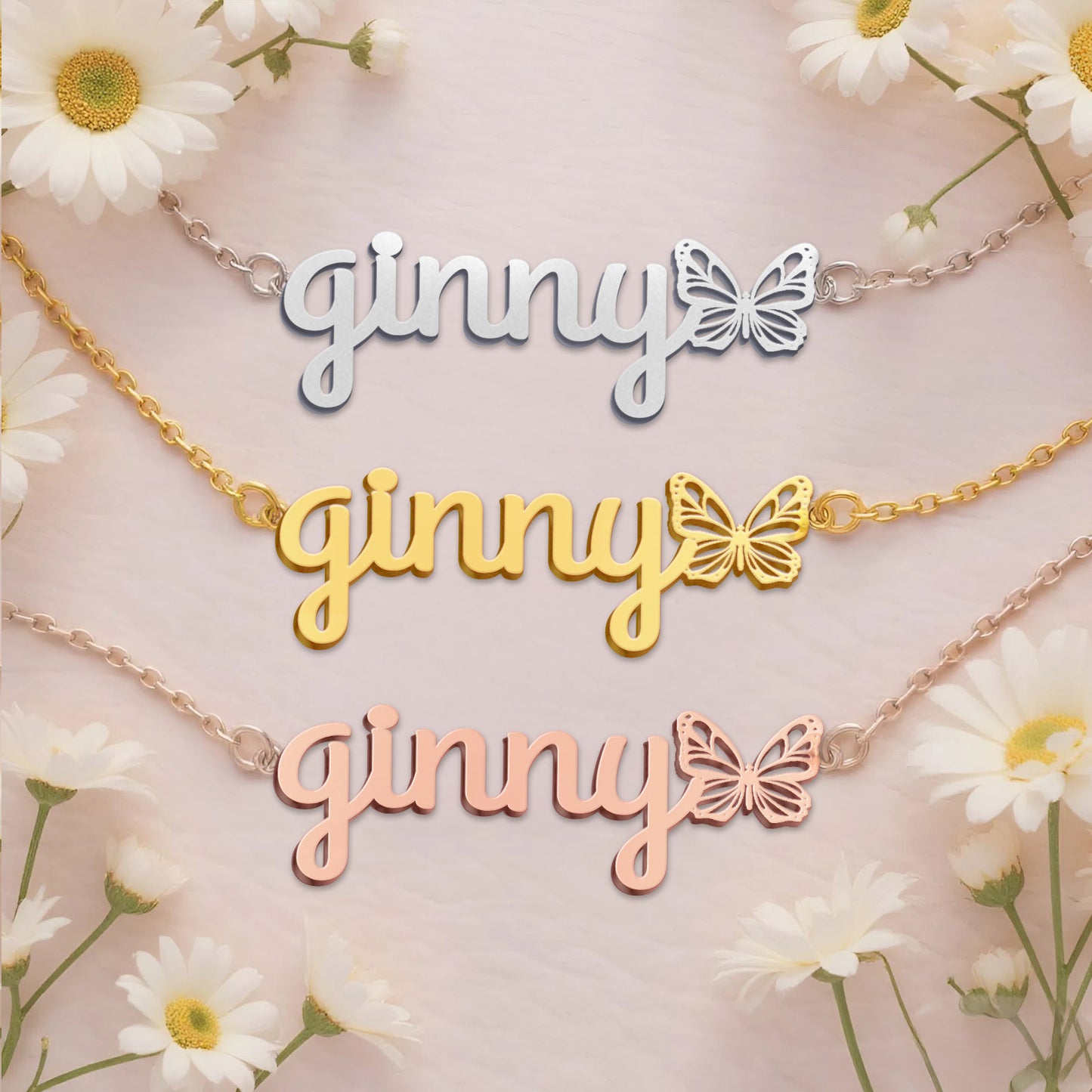 GINNY  TTL01 Personalized Name Necklace – Perfect Gift