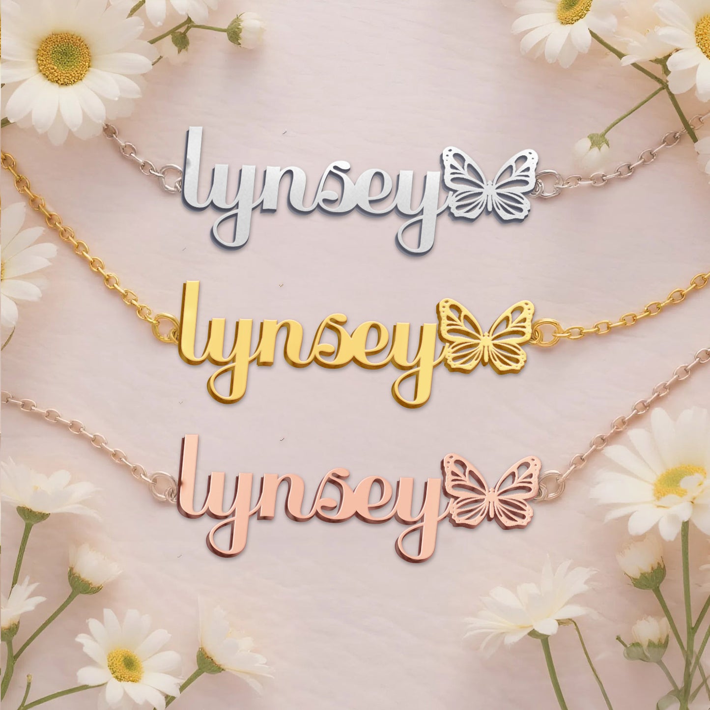 LYNSEY  TTX22 Personalized Name Necklace – Perfect Gift