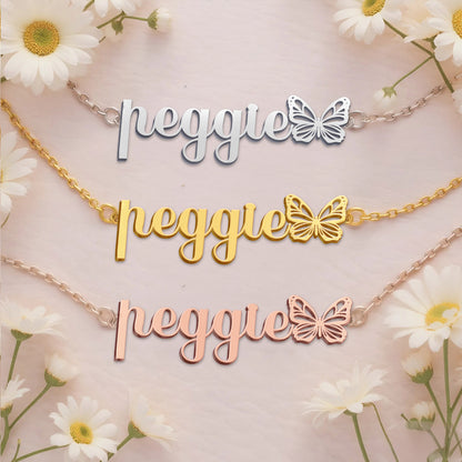 PEGGIE  TTX22 Personalized Name Necklace – Perfect Gift