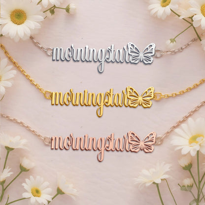 MORNINGSTAR  TTX22 Personalized Name Necklace – Perfect Gift